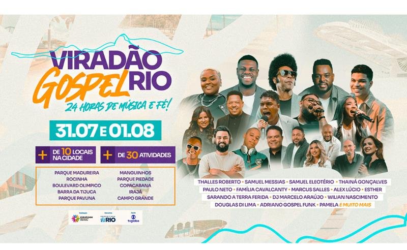 Após sucesso em 2025, Rio de Janeiro promove 2ª edição do Viradão Gospel